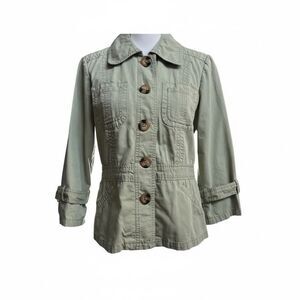 Bamboo traders  military style 100% cotton blazer